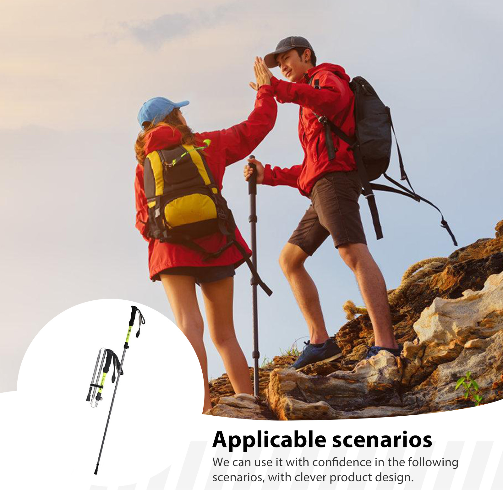 Aluminum Alloy Trekking Pole f - Outdoor Sport Climbing Gear 评论和价格